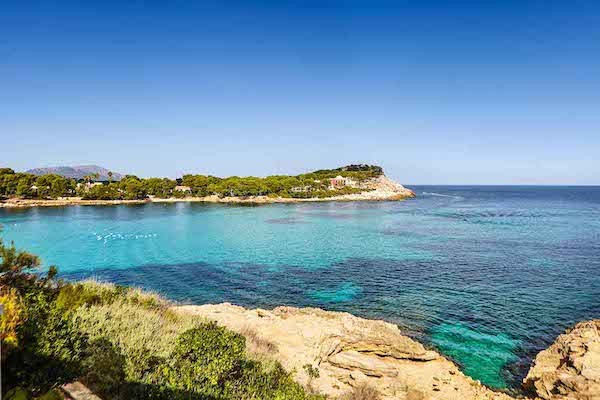 View of the coastline